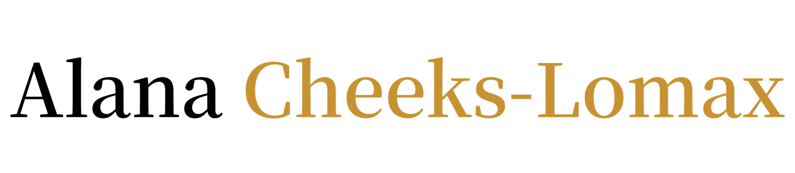 Cheeks-Liza typography logo | alanacheeks